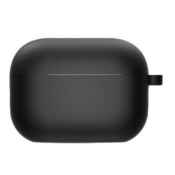 Силіконовий футляр з мікрофіброю для навушників Airpods Pro 3 Black 656-08099 фото