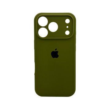 Силиконовый чехол с закрытой камерой для iPhone 17 Pro Max Army Green 666-04320 фото