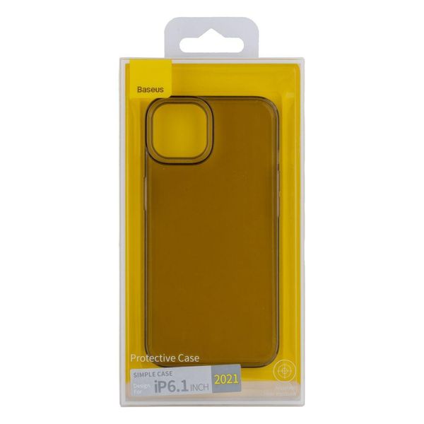 Чехол Baseus Simple Series Protective Case для iPhone 13 Прозрачно-черный 208-02106 фото