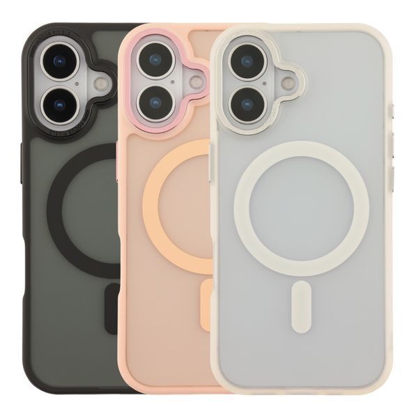 Чехол TPU+PC Goldencis Matte with MagSafe для iPhone 17 Black 2020000496694 фото
