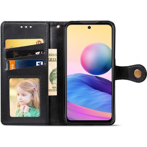Шкіряний чохол-книжка GETMAN Gallant (PU) для Xiaomi Redmi 15C (EU) Чорний 777-07846 фото