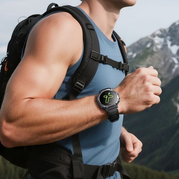 Смарт-часы HOCO Y37 AMOLED 36mm. 520 mAh. GPS sports watch(call version) Black 6942007666046 фото
