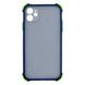 Силіконовий чохол TOTU Armor Dark with Frame для iPhone 11 Синій 208-00969 фото