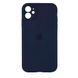 Силіконовый чохол з закритою камерою для iPhone 12 Midnight Blue 208-00798 фото