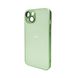 Чехол для смартфона AG Glass Matt Frame Color для iPhone 14 Light Green 666-00606 фото