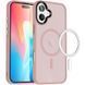 TPU+PC чохол Metal Buttons with MagSafe Colorful для Apple iPhone 16 Plus (6.7") Pink 555-03036 фото