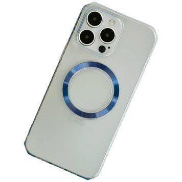 Чехол Octagon Matte Rhombus Side Case with MagSafe для iPhone 15 Plus Blue 214-01847 фото