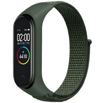 Ремешок Nylon New для Xiaomi Mi Band 3/4/5/6/7 Green 212-01751 фото