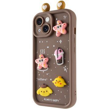 Чохол TPU Toys Case with Ears для Apple iPhone 13 (6.1") Brown 208-05385 фото