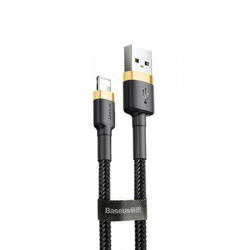 Кабель Baseus Cafule Lightning 1.5A (2m) Gold/Black CALKLF-CV1 фото