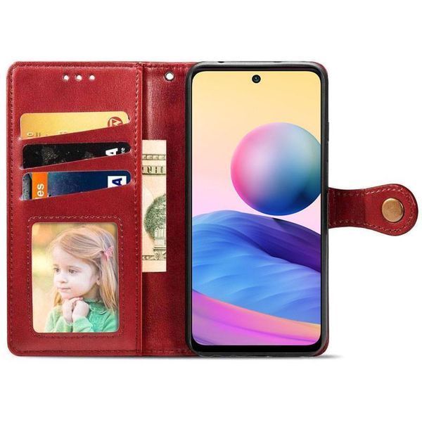 Кожаный чехол-книжка GETMAN Gallant (PU) для Samsung Galaxy A17 5G Красный 555-02587 фото