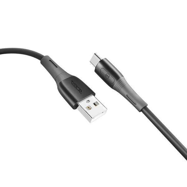 Кабель Ridea RC-M123 Spring 3A USB to Type-C Чорний 209-00167 фото