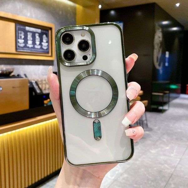 Чохол Metallic CD Magnetic для iPhone 15 Pro Max Green 666-02735 фото