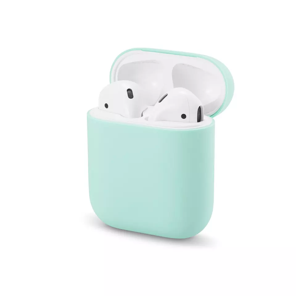 Силиконовый чехол для наушников AirPods 2 Light Green 203-00006 фото