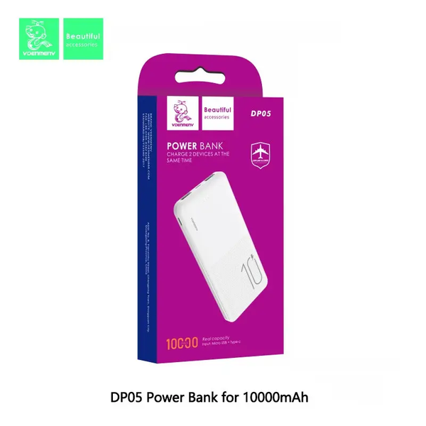 Портативний акумулятор Power Bank Denmen DP05 10000 2USB 10000mAh 216-00036 фото