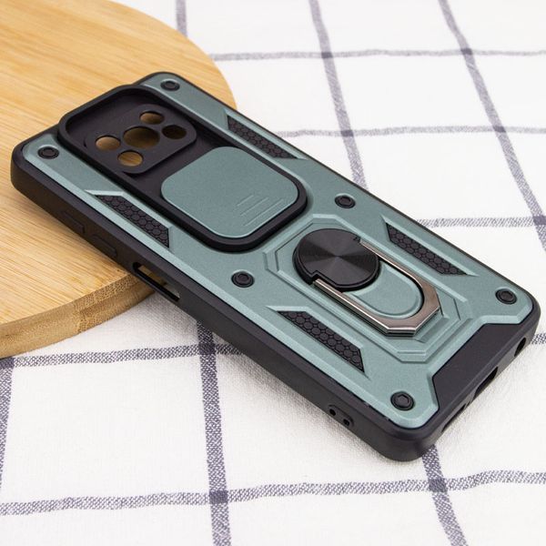 Ударопрочный чехол Camshield Serge Ring для Xiaomi Poco X3 NFC / Poco X3 Pro Green 777-04686 фото