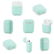 Силиконовый чехол для наушников AirPods 2 Light Green 203-00006 фото 2