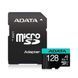 Карта пам'яті microSDXC (UHS-1 U3) A-DATA Premier Pro 128Gb Class 10 V30S A2 (R-100Mb/s W85Mb/s) (adapter SD) AUSDX128GUI3V30SA2-RA1 фото 1
