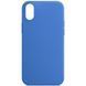 Силиконовый чехол Silk Full Protective для iPhone X / XS (5.8") Capri Blue 777-10837 фото
