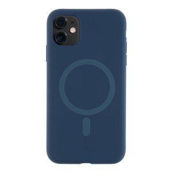 Чехол Glow Silicone Case with Magsafe для iPhone 11 Dark blue 214-03843 фото