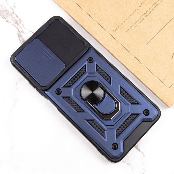 Ударопрочный чехол Camshield Serge Ring для Xiaomi Redmi 12 / Poco M6 Pro 5G Blue 777-04458 фото