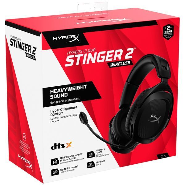 Навушники HyperX Cloud Stinger 2 Wireless Black (676A2AA) 676A2AA фото