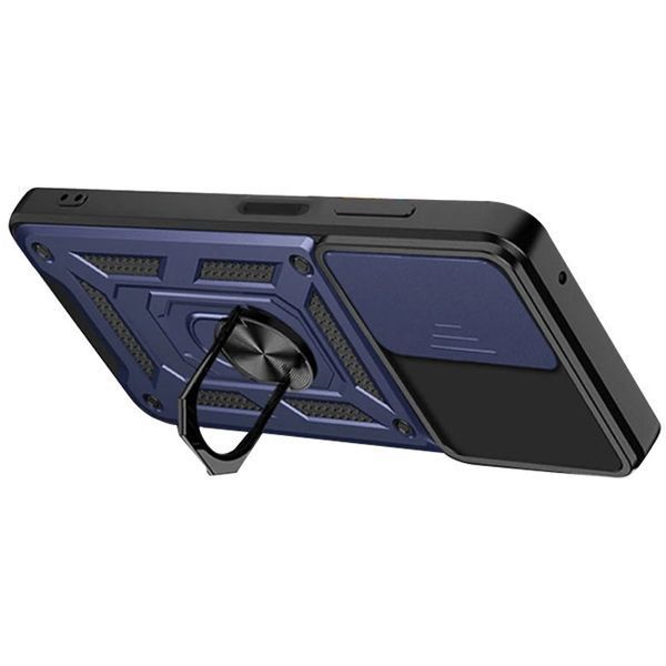 Ударопрочный чехол Camshield Serge Ring для Xiaomi Redmi 12 / Poco M6 Pro 5G Blue 777-04458 фото