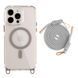 Чохол TPU+PC LanyardCase with MagSafe для iPhone 14 Pro Titanium grey 214-03149 фото 1