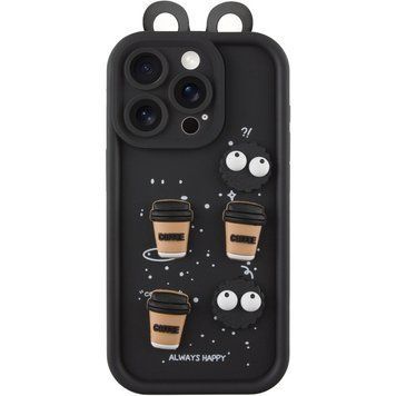 Чохол TPU Toys Case with Ears для Apple iPhone 16 (6.1") Black 208-05348 фото