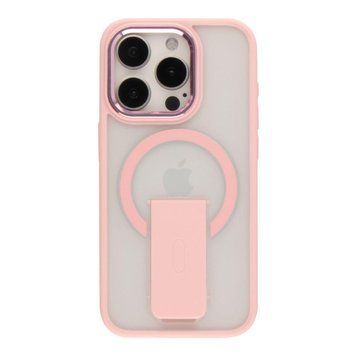 Чехол TPU+PC FlexGuard Magnetic Ring Stand для iPhone 16 Pro Pink 757-00384 фото
