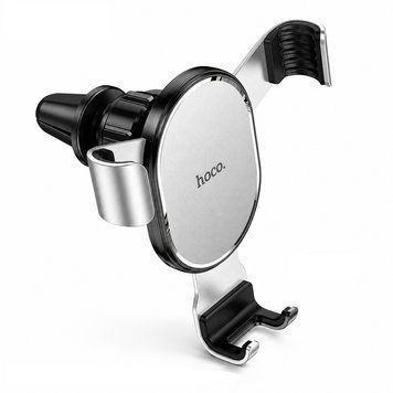Автотримач для телефона HOCO CA56 Plus Armor metal gravity car holder Black Silver 6931474760296 фото