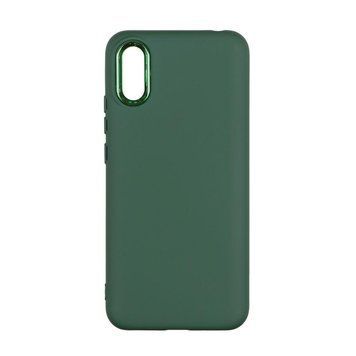 Чехол Silicone Cover Metal frame для Xiaomi Redmi 9A Army green 208-03551 фото