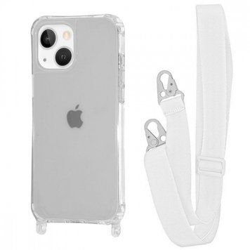 Чохол WAVE Clear Case With Strap для Iphone 15 White 208-05287 фото