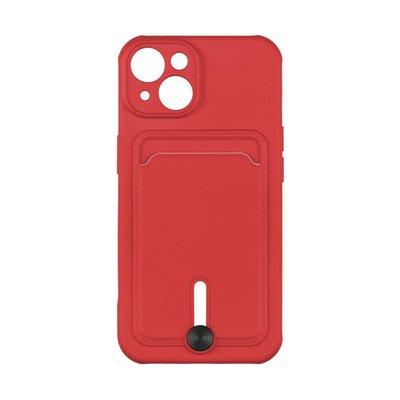 Чехол Colorfull Pocket Card с карманом для карт для iPhone 14 Red 208-01872 фото