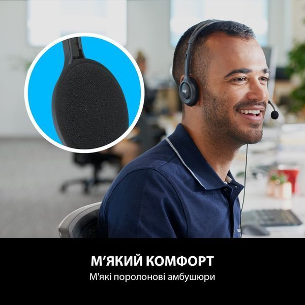 Наушники Logitech H111 Stereo Headset with 1*4pin jack (981-000593) 981-000593 фото
