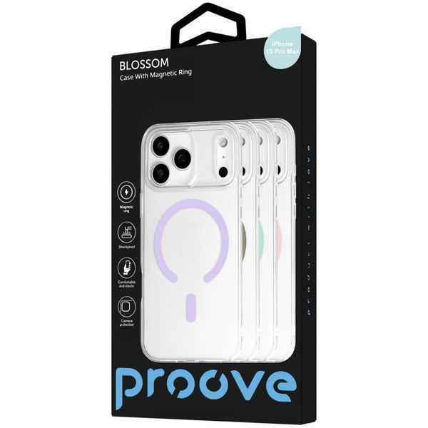 Чохол Proove Blossom Case with Magnetic Ring iPhone 15 Pro Max Pink 656-04106 фото