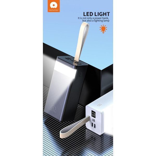 Портативний акумулятор Power Bank WUW Y117 digital display + lamp 50000 mAh Чорний 216-00037 фото