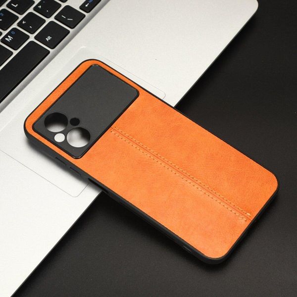 Чехол Cosmiс Leather Case для Poco M5/M5 5G Orange 666-00092 фото