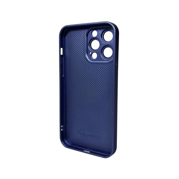 Чохол для смартфона AG Glass Matt Frame Color для iPhone 15 Pro Max Navy Blue 666-00658 фото