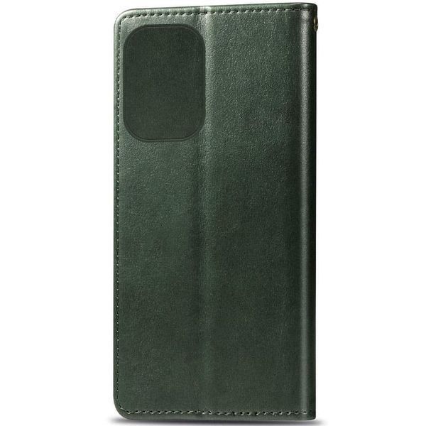 Кожаный чехол-книжка GETMAN Gallant (PU) для Xiaomi Redmi 13C / Poco C65 Green 777-06270 фото