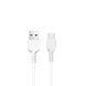 Кабель HOCO X20 USB to Type-C 3A, 2m, PVC, TPE connectors, White 6957531068914 фото