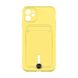 Чохол Colorfull Pocket Card з кишенею для карт для iPhone 12 Yellow 208-01810 фото