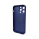 Чехол для смартфона AG Glass Matt Frame Color для iPhone 15 Pro Max Navy Blue 666-00658 фото 2