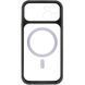 Чохол TPU+PC GETMAN Moon Clear with MagSafe для Apple iPhone 15 (6.1") Black 656-08427 фото 4