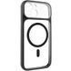 Чохол TPU+PC GETMAN Moon Clear with MagSafe для Apple iPhone 15 (6.1") Black 656-08427 фото 1