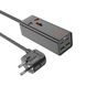 Мережевий подовжувач HOCO AC10A Barry PD65W GaN (2C2A with 1 socket) desktop charger Black 656-00107 фото 2