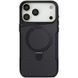 TPU+PC чохол Metal Buttons with MagSafe Carbon Ring для Apple iPhone 17 Pro (6.3") Black 777-08101 фото