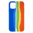 Силиконовый чехол Rainbow для iPhone 11 Pro Night Blue/Orange