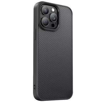 TPU чохол Carbon Protective with Magsafe для Apple iPhone 12 Pro Max (6.7") Black 777-08675 фото