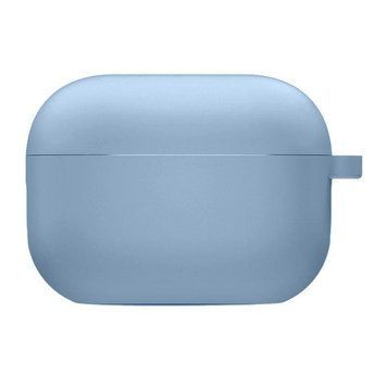 Силіконовий футляр з мікрофіброю для навушників Airpods Pro 3 Lilac Blue 656-08102 фото